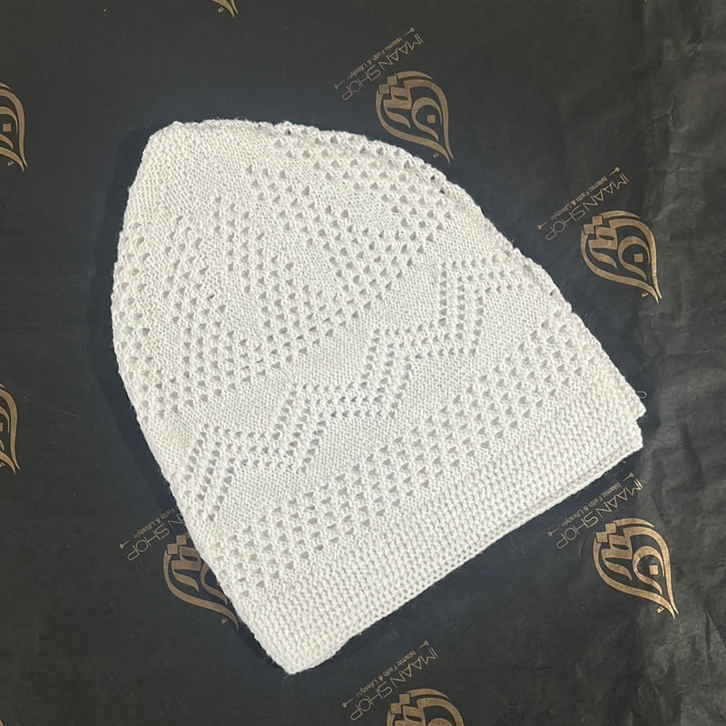 Islamic Muslim Knitting Kufi Topi Prayer Hat Crochet