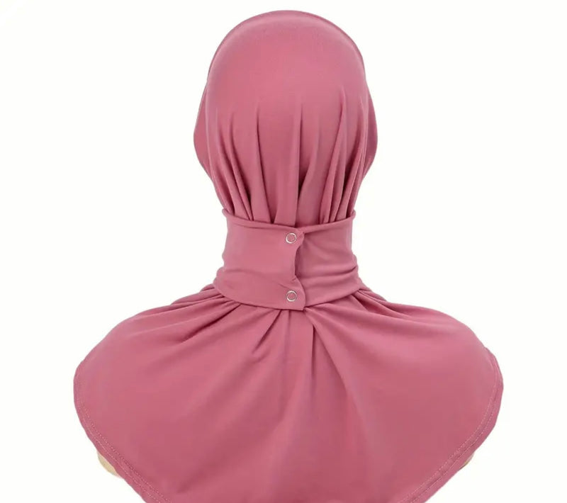 Hijab with snap button