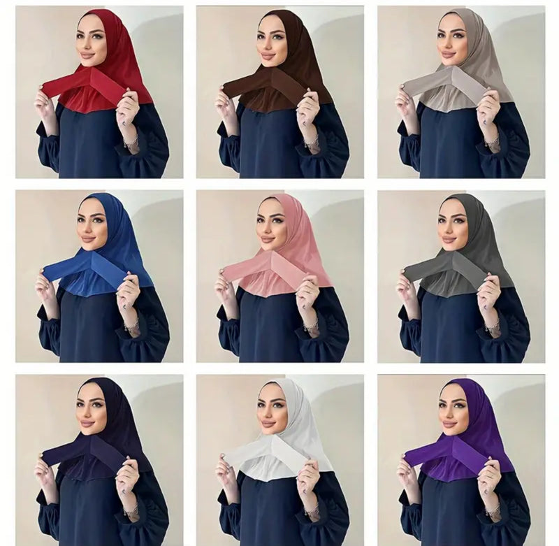 Hijab with snap button