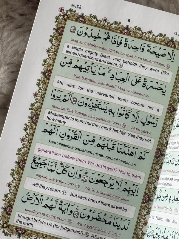 Surah Yaseen with Roman Transliteration and English Translation