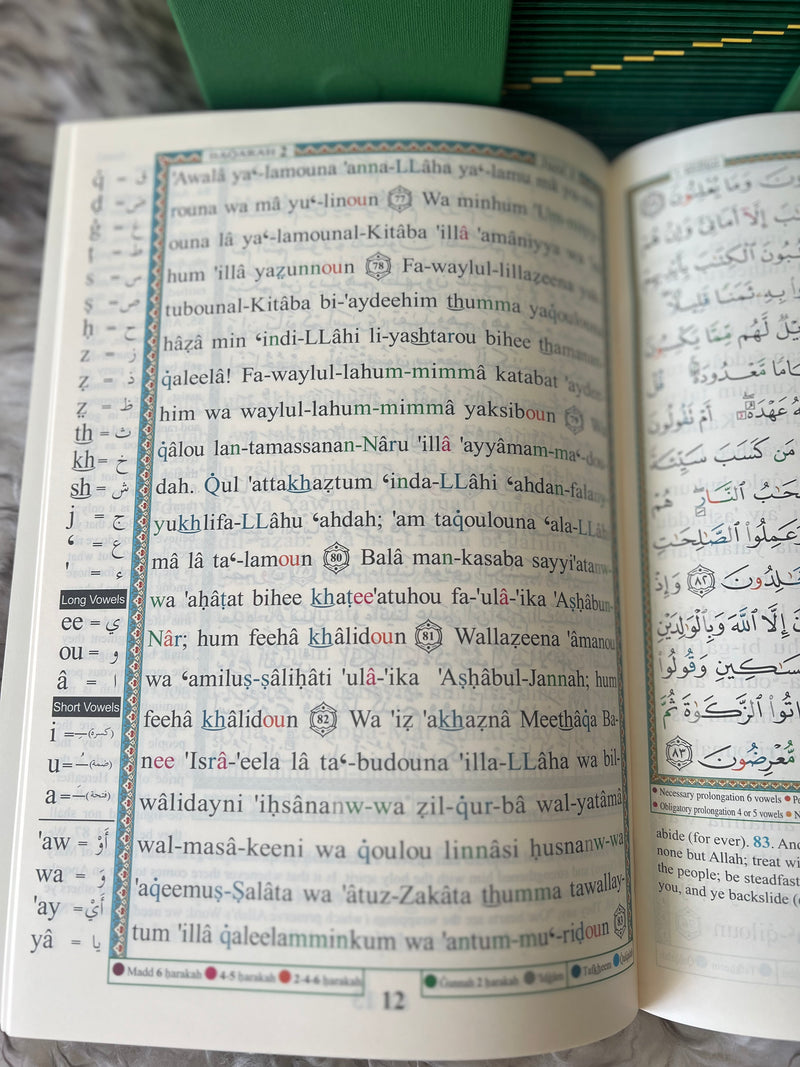 Tajweed Quran With English Translation And Transliteration In 30 Parts