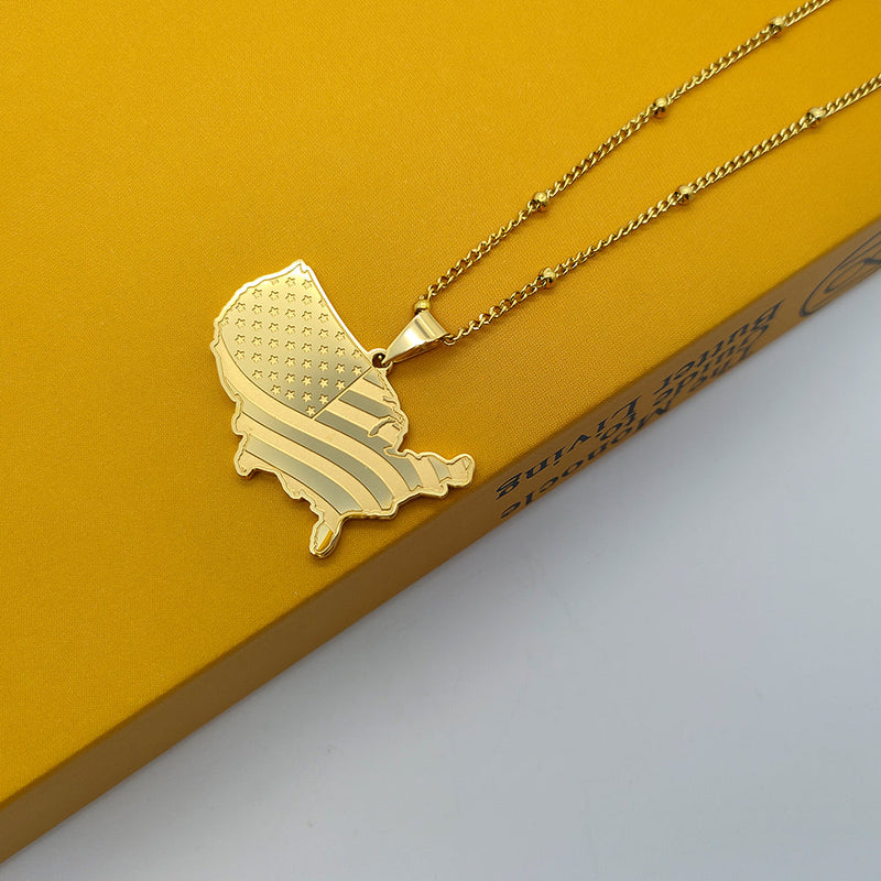 United States of America ( USA) Flag Necklace | WOMEN