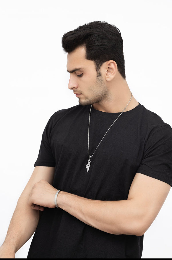 Palestine Map Necklace | Mens