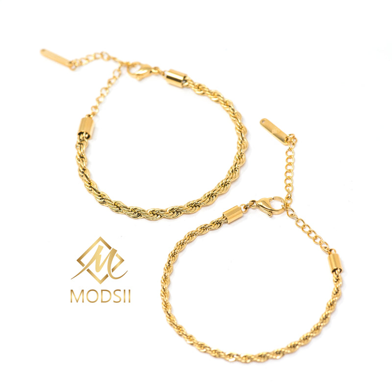 ROPE BRACELET 18K GOLD PLATED | WOMEN