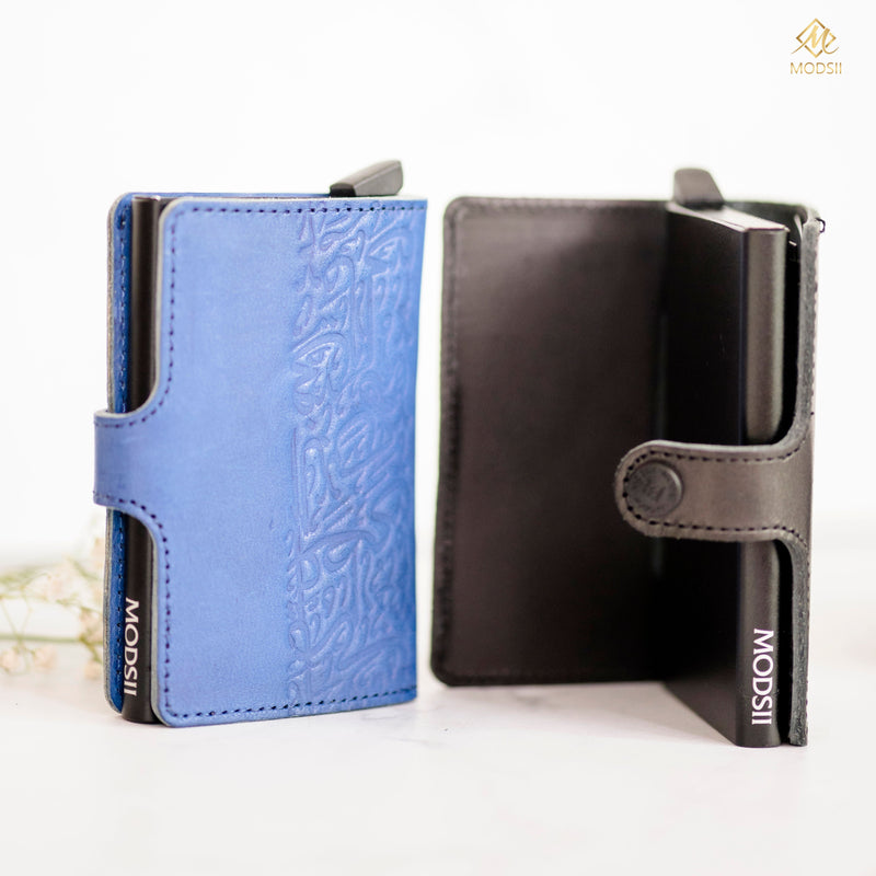 Royal Blue Leather Wallet