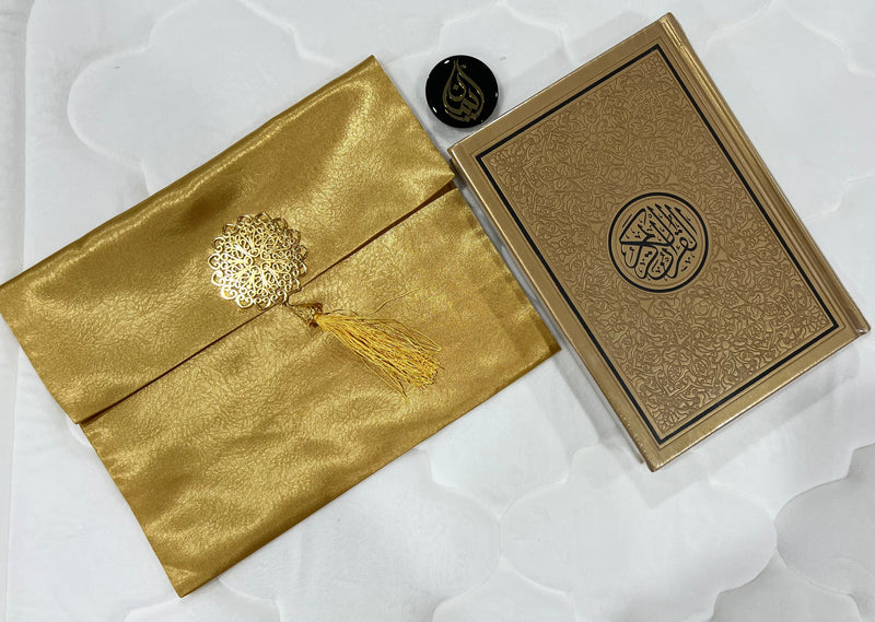 Medium size Arabic Quran with Gift Pouch (Satin)