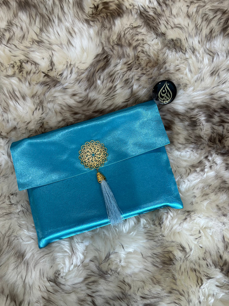 English Translation Quran with matching SATIN POUCH